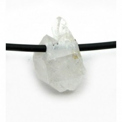 Rohstein gebohrt Bergkristall Herkimer-Art 15 - 20 mm