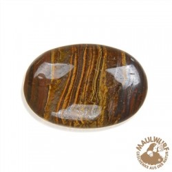 Linsenstein Tigeraugen-Jaspis 3 x 4.5 cm