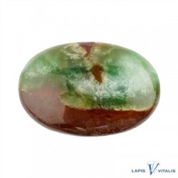 Linsenstein Chrysopras in Matrix 3 x 4.5 cm