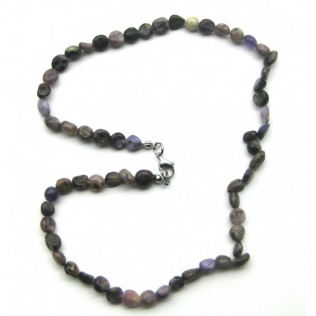 Nugget-Kette Charoit 6 - 7 mm 44 - 45 cm lang