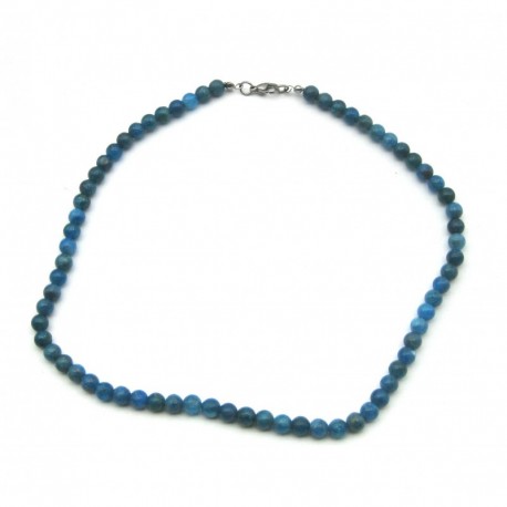 Kugel-Kette Apatit stabilisiert 6 mm 45 cm lang