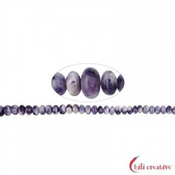 Strang Button Fluorit-Opal-Jaspis (Tiffany-Stone) 6 - 12mm Verlauf