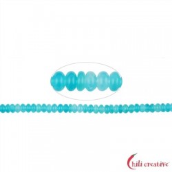Strang Button Amazonit (Xing-Jiang) 3,5 - 4 x 7 - 8 mm