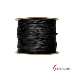 Nylonband auf Spule, schwarz (0,6mm / 120m)