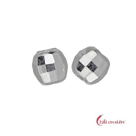 Kugel 8 mm 925er Silber rhodiniert facettiert VE 8 Stück
