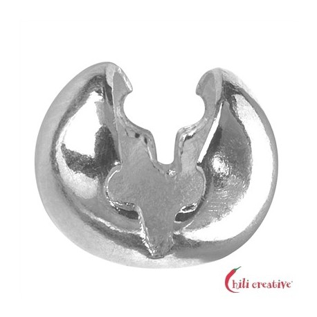 Kaschierkugel zum Klappen 5 mm 925er Silber rhodiniert VE 12 Stück