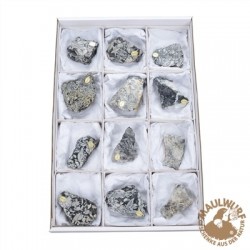 Anschliffe Pinolith (Eisblumen-Magnesit) 5 - 7 cm VE 12 Stück