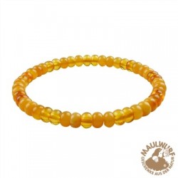 Armband Button Bernstein bunt (teils erhitzt) 3 x 6 mm