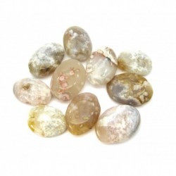 Scheibenstein Chalcedon rosa Kirschblüte 3 - 5 cm VE 500 g