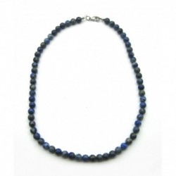 Kugel-Kette Lapislazuli B 6 mm 45 cm lang