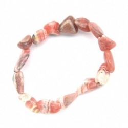 Nugget-Armband kleine Steine Rhodochrosit 6 - 10 mm