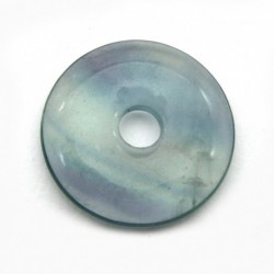 Donut Fluorit blaugrün hell 30 mm