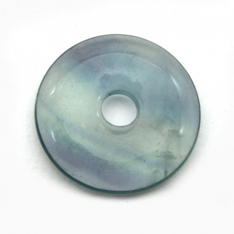 Donut Fluorit blaugrün hell 30 mm
