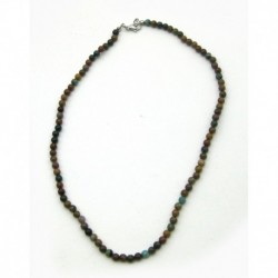 Kugel-Kette Chalcedon bunt 4 mm 45 cm lang