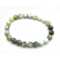 Kugel-Armband Opal Dendritenopal 8 mm