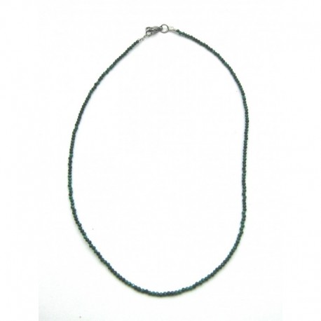 Kugel-Kette Malachit (stabilisiert) facettiert 2 mm 45 cm lang
