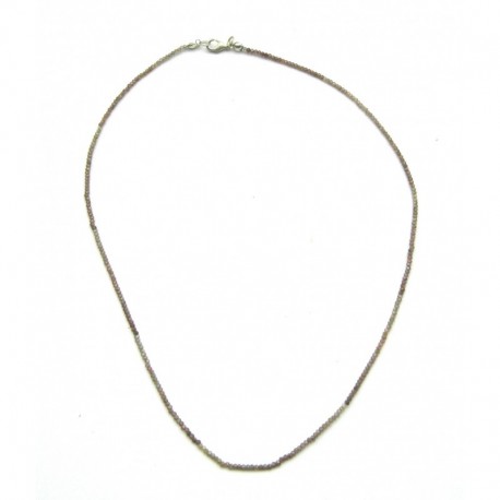 Kugel-Kette Zirkon facettiert 2 mm 45 cm lang