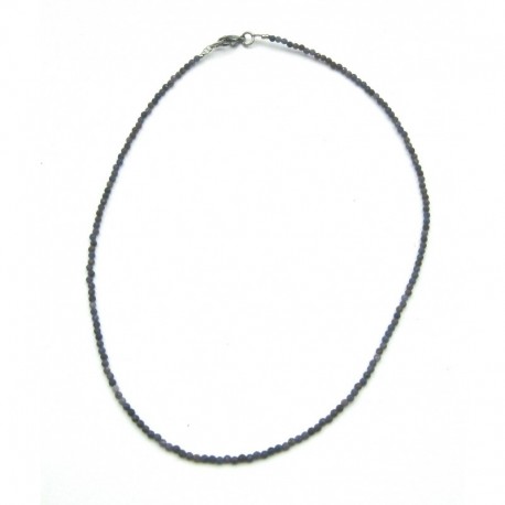 Kugel-Kette Safir (stabilisiert) facettiert 2 mm 45 cm lang