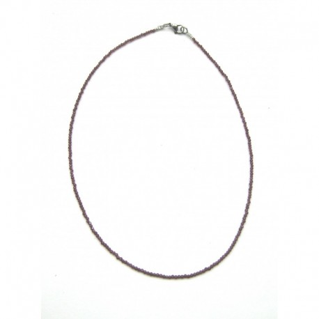 Kugel-Kette Granat facettiert 2 mm 45 cm lang