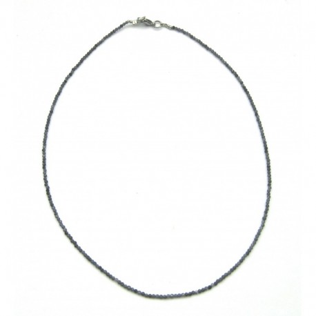Kugel-Kette Cordierit Iolith facettiert 2 mm 45 cm lang