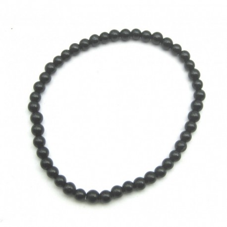 Kugel-Armband Spinell schwarz 4 mm