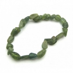 Nugget-Armband kleine Steine Apatit grün (stabilisiert) 6 - 8 mm