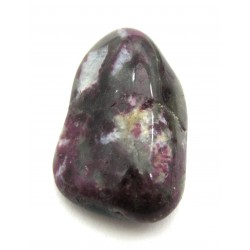 Trommelstein Turmalin rot in Granit 1 Stück