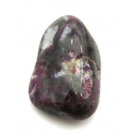 Trommelstein Turmalin rot in Granit 1 Stück