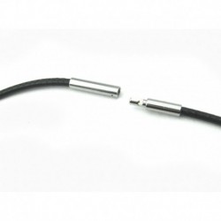 Synthetikband schwarz mit Bajonett-Verschluß 1 mm 40 cm lang