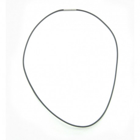 Synthetikband schwarz mit Bajonett-Verschluß 1,5 mm 40 cm lang