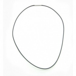 Synthetikband schwarz mit Bajonett-Verschluß 1,5 mm 42 cm lang