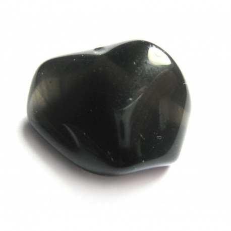 Trommelstein Obsidian Rauch- 1 Stück