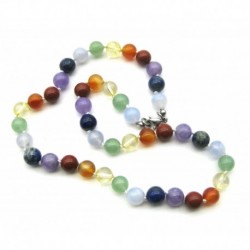 Kugel-Kette Chakra teil erhitzt 8 mm 45 cm lang