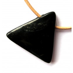 Dreieck Schungit gebohrt 3 cm