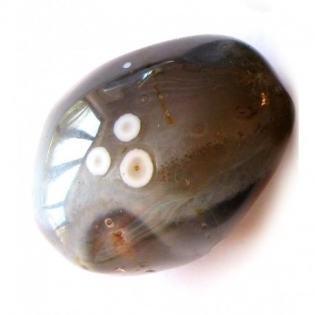 Trommelstein Achat Augenachat 1 Stück