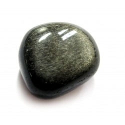 Trommelstein Obsidian Silber 100 g