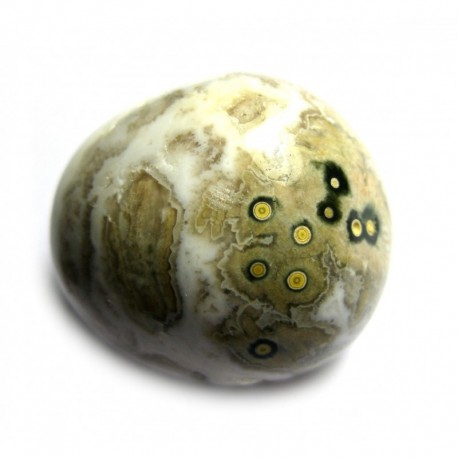 Trommelstein Bunt-Chalcedon teils Ozean-Achat B 1 Stück