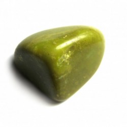 Trommelstein Opal grün opak 1 Stück