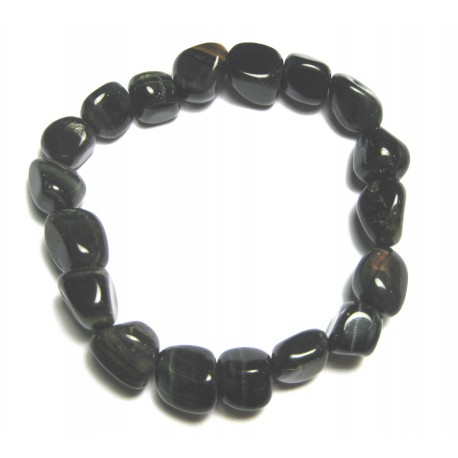 Nugget-Armband klein Falkenauge