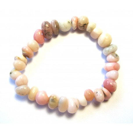 Nugget-Armband klein Opal pink