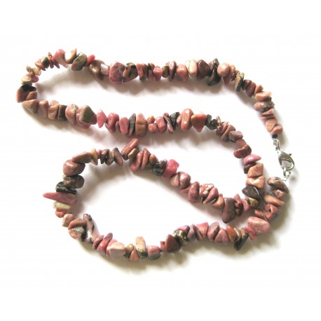 Splitterkette Rhodonit 45 cm