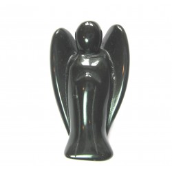 Engel Obsidian schwarz 7 cm