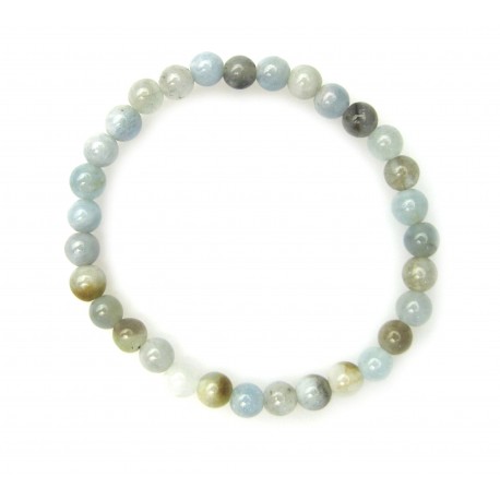Kugel-Armband Aquamarin 6mm