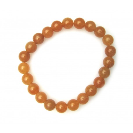 Kugel-Armband Aventurinquarz orange 8 mm