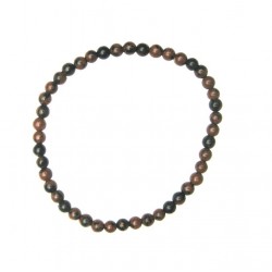 Kugel-Armband Obsidian Mahagony 4 mm