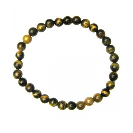 Kugel-Armband Tigerauge 6 mm