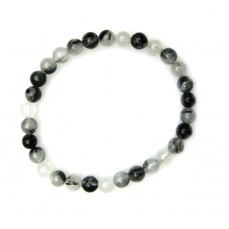 Kugel-Armband Turmalinquarz 6 mm