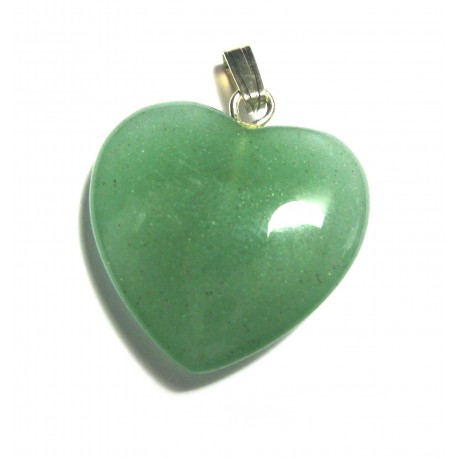 Herz 20 mm Aventurinquarz grün