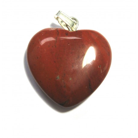 Herz 20 mm Jaspis rot
