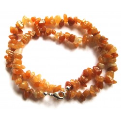Splitterkette Aventurinquarz orange 45 cm
